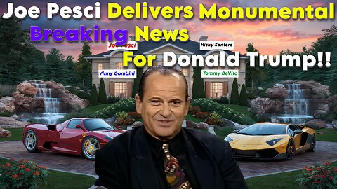 Joe Pesci Delivers Monumental Breaking News For Donald Trump!!