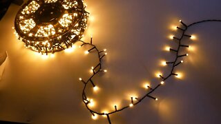 Quntis 82ft 1000 LEDs Christmas String Lights - Outdoor Indoor Xmas Decoration Lights 8 Modes