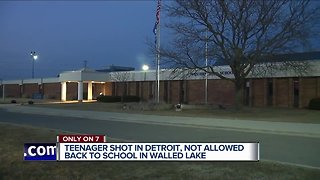 Student at Walled Lake Western says he was kicked out of school after random shooting in Detroit