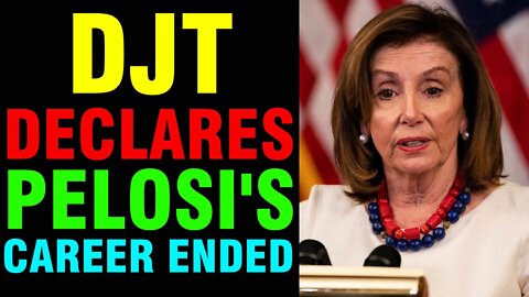 DECLARES PELOSI'S CAREER ENDED! SHOCKING EVENTS OF UNBELIEVABLE DEMOCARAT DARK SIDE REVEALED