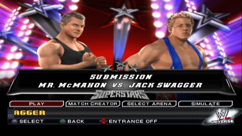 WWE SmackDown vs Raw 2011 Mr. McMahon vs Jack Swagger