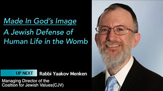 Rabbi Yaakov Menken Speaks in Made In God's Image - A Jewish Defense of Human Life in the Womb