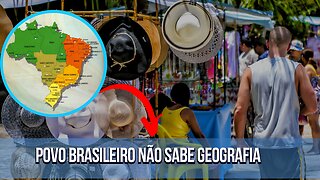 O povo brasileiro não sabe geografia