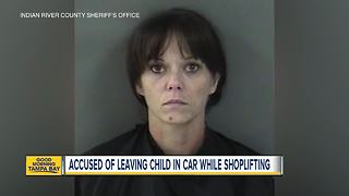 Florida mom arrested for leaving child in car, shoplifting