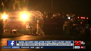 Illegal street racing crash kills woman