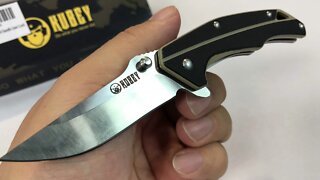 KUBEY 3 2/3-Inch Assisted Opening Tactical Stainless Steel Pocket Knife with G10 Handle review