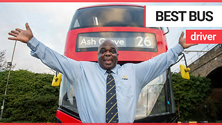 Former homeless person crowned London's top bus driver