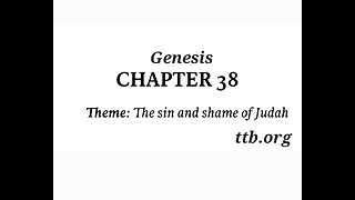 Genesis Chapter 38 (Bible Study)