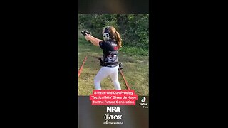 8 year old Shooting Prodigy Tactical Tina displays her talents