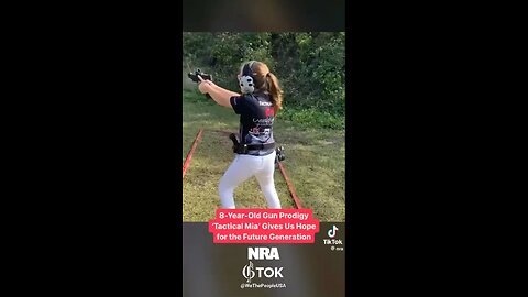 8 year old Shooting Prodigy Tactical Tina displays her talents