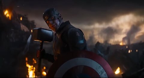 Captain America vs Thanos fight scene