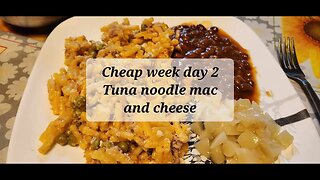 Cheap week day 2 Tuna noodle Mac and cheese