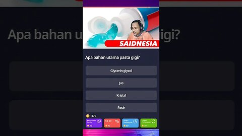 Bahan utama pasta gigi adalah ? | Quizzland #part2