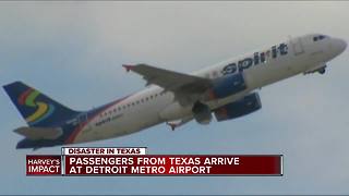 Spirit Airlines brings stranded fliers from Houston to Metro Airport