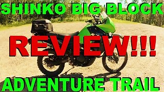 Shinko Adventure Trail 804 805 Big Block Tire Review On A KLR650