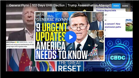 General Flynn | 102 Days Until Election | Trump Assassination Attempt? Cyber Attacks? Biden 101?