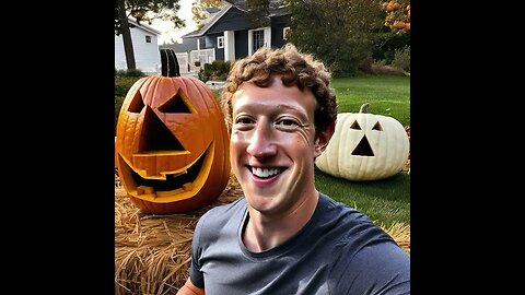 Mark Zuckerberg fused with Jack O Lantern #markzuckerberg #jackolantern #wonderapp