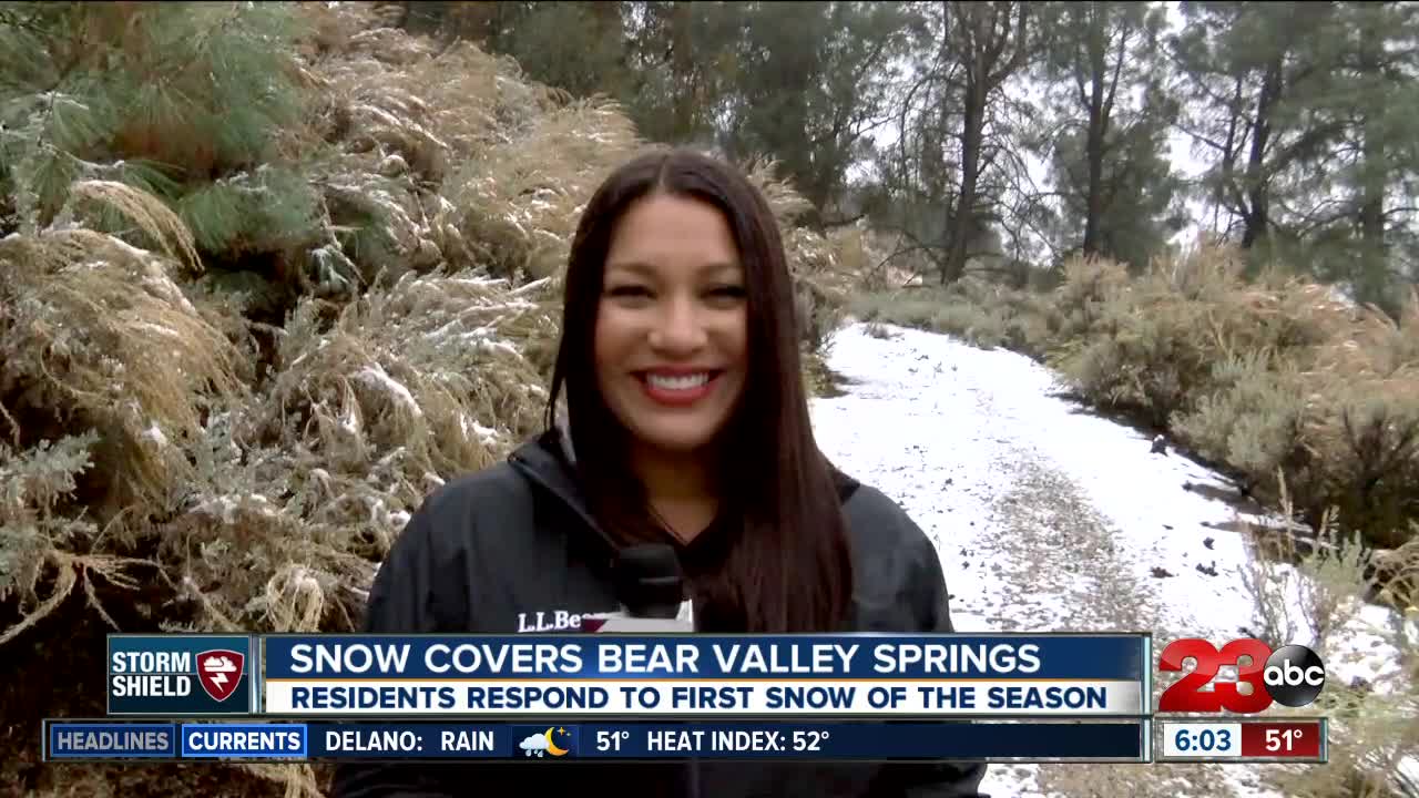 Higher elevations in BVS see first snow of the season!