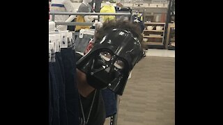 Going to Walmart as Darth Vader