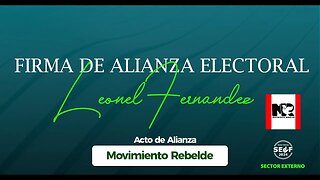 🔴En Vivo: Firma de alianza electoral entre Fuerza del Pueblo y Movimiento Rebelde #FuerzaDelPueblo