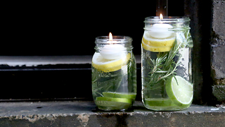 DIY non-toxic mosquito repellent luminaries