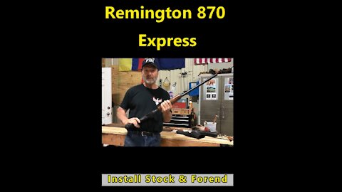 Installing Police Stock Remington 870 With A Shovel Wrench