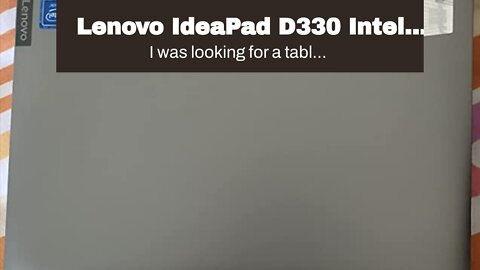 Lenovo IdeaPad D330 Intel Celeron N4020 10.1" HD IPS Detachable 2-in-1 Laptop (4GB128GB eMMCW...