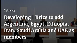 BRICS expansion added new members