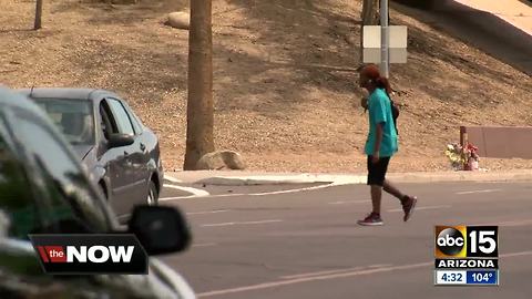 Phoenix fast tracking specialized crosswalk signal near 35th Avenue and Indian School