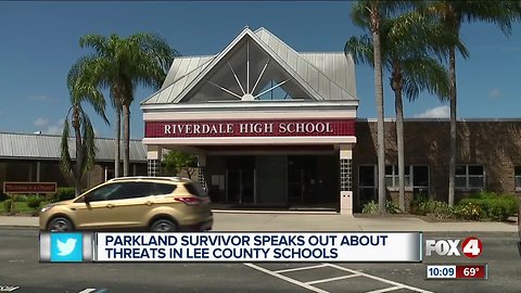 Parkland shooting survivor speaks to shooting threats at Lee County Schools