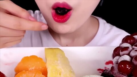 ASMR FROZEN FRUITS | STRAWBERRY, GRAPE, KIWI, PINEAPPLE, BLACKBERRY EATING SOUNDS MUKBANG Youtube