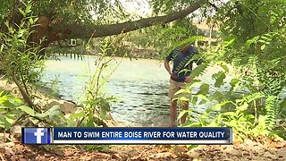 Man to swim entire length of Boise River in water quality expedition