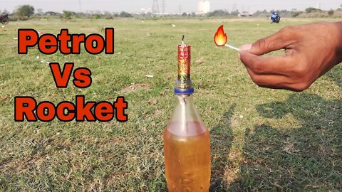 Petrol vs Rocket || Cracker || experiment king