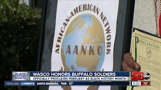 The City of Wasco honored Black History Month by paying tribute to the Buffalo Soldiers