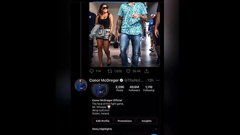 Conor Mcgregor shows video proof of DM from Jolie Poirier