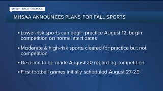 MHSAA announces plans for Michigan high school fall sports practices