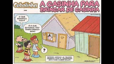 Cebolinha em-A casinha para brincar de casinha | Gibis do Rapha 2