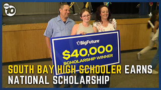 South Bay high school junior surprised with $40,000 scholarship