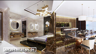 Presidential Suite of 5 star hotel luxury interior design (by Enscape)