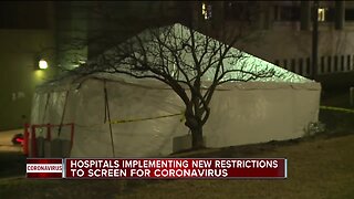 Hospitals implementing new restrictions to screen for coronavirus