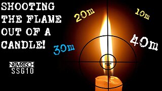 Extreme Airsoft Sniper Challenge: Shooting the Flame of a Candle at 40m with Novritsch SSG10 Rifle!