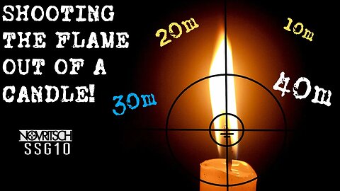 Extreme Airsoft Sniper Challenge: Shooting the Flame of a Candle at 40m with Novritsch SSG10 Rifle!