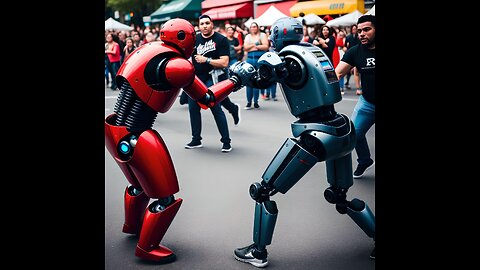 Human vs robot fight for 100000$