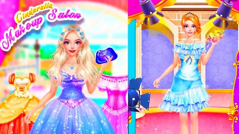Cinderella princess dress up game|cinderella makeup salon game|Android gameplay|new game 2022