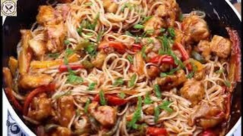 Flavorful Twist_ Chicken Manchurian Noodles