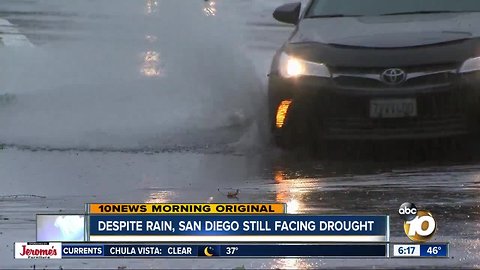 Recent rain still not enough to pull San Diego out of drought