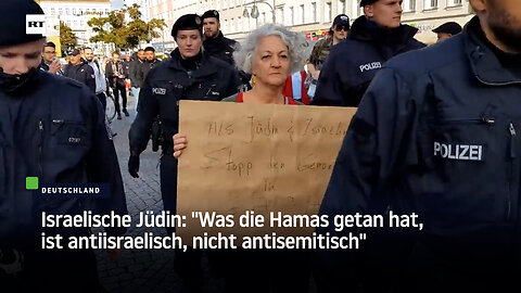 Israelische Jüdin: "Was die Hamas getan hat, ist antiisraelisch, nicht antisemitisch"