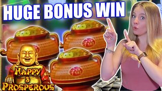 WINNING HUGE BONUSES on DRAGON LINK HAPPY & PROSPEROUS