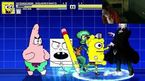 SpongeBob SquarePants Characters (SpongeBob, Squidward, And DoodleBob) VS Count Dracula In A Battle