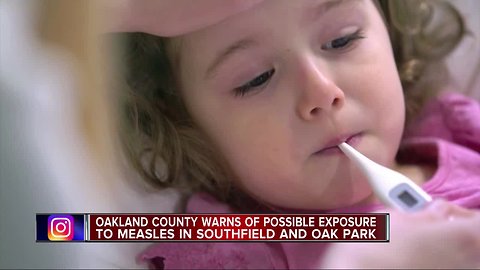 Case of travel-related measles confirmed in Oakland County